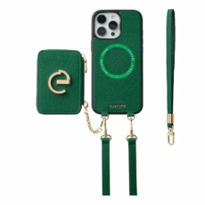 Custype รุ่น Original Design Case - Bundle Set - เคส iPhone 16 Pro Max - สี Green (พร้อมกระเป๋าติดหลังมือถือและสาย)