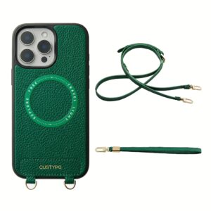Custype รุ่น Original Design Case - Bundle Set - เคส iPhone 16 Pro Max - สี Green/Strap