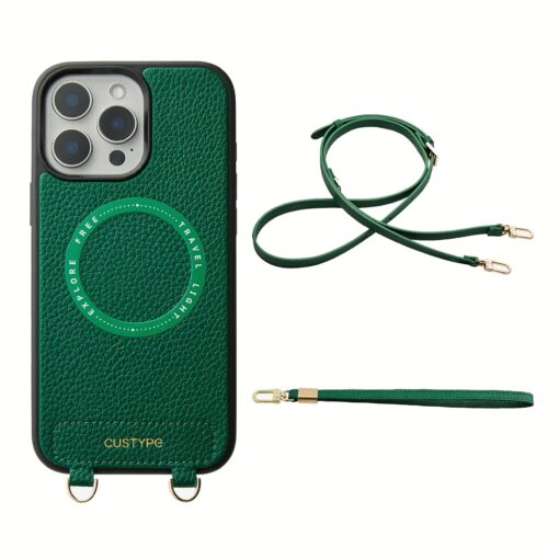 Custype รุ่น Original Design Case - Bundle Set - เคส iPhone 16 Pro Max - สี Green/Strap
