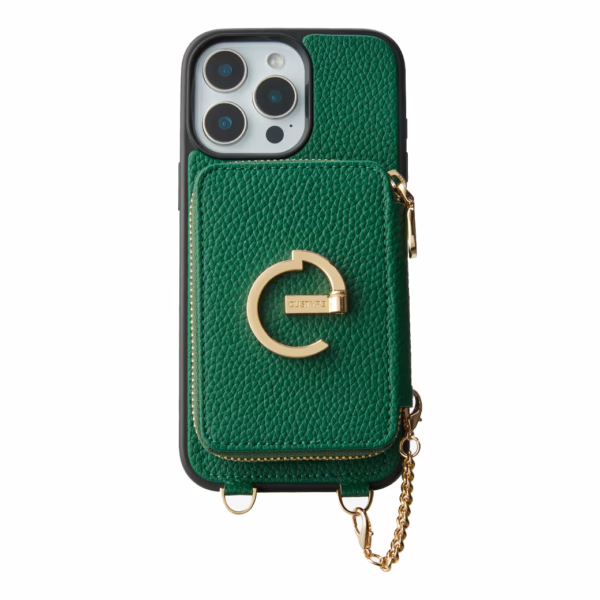 Custype รุ่น Original Design Case - Bundle Set - เคส iPhone 16 Pro Max - สี Green (พร้อมกระเป๋าติดหลังมือถือและสาย)