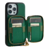 Custype รุ่น Original Design Case - Bundle Set - เคส iPhone 16 Pro Max - สี Green (พร้อมกระเป๋าติดหลังมือถือและสาย)
