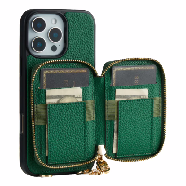 Custype รุ่น Original Design Case - Bundle Set - เคส iPhone 16 Pro Max - สี Green (พร้อมกระเป๋าติดหลังมือถือและสาย)