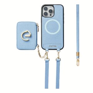 Custype รุ่น Original Design Case - Bundle Set - เคส iPhone 16 Pro Max - สี Blue (พร้อมกระเป๋าติดหลังมือถือและสาย)