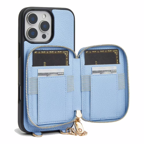 Custype รุ่น Original Design Case - Bundle Set - เคส iPhone 16 Pro Max - สี Blue (พร้อมกระเป๋าติดหลังมือถือและสาย)