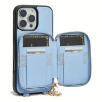 Custype รุ่น Original Design Case - Bundle Set - เคส iPhone 16 Pro Max - สี Blue (พร้อมกระเป๋าติดหลังมือถือและสาย)