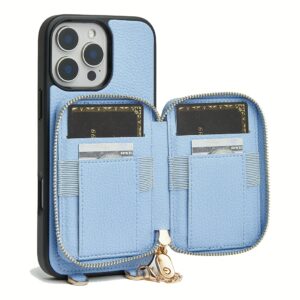 Custype รุ่น Original Design Case - Bundle Set - เคส iPhone 16 Pro Max - สี Blue (พร้อมกระเป๋าติดหลังมือถือและสาย)