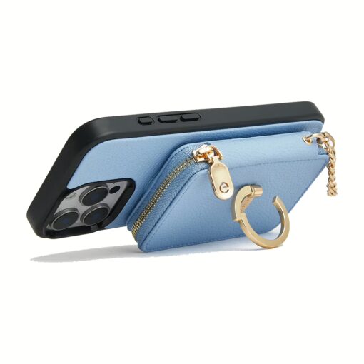 Custype รุ่น Original Design Case - Bundle Set - เคส iPhone 16 Pro Max - สี Blue (พร้อมกระเป๋าติดหลังมือถือและสาย) - Image 5