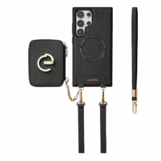 Custype รุ่น Original Design Case - Bundle Set - เคส Galaxy S25 Ultra - สี Black (พร้อมกระเป๋าติดหลังมือถือและสาย)