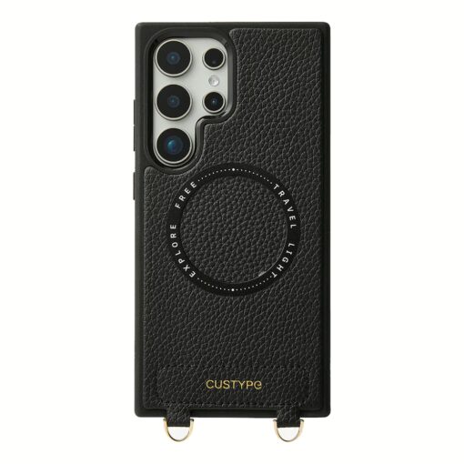 Custype รุ่น Original Design Case - Bundle Set - เคส Galaxy S25 Ultra - สี Black (พร้อมกระเป๋าติดหลังมือถือและสาย) - Image 8