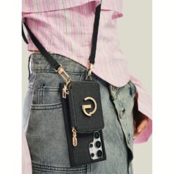Custype รุ่น Original Design Case - Bundle Set - เคส Galaxy S25 Ultra - สี Black (พร้อมกระเป๋าติดหลังมือถือและสาย)