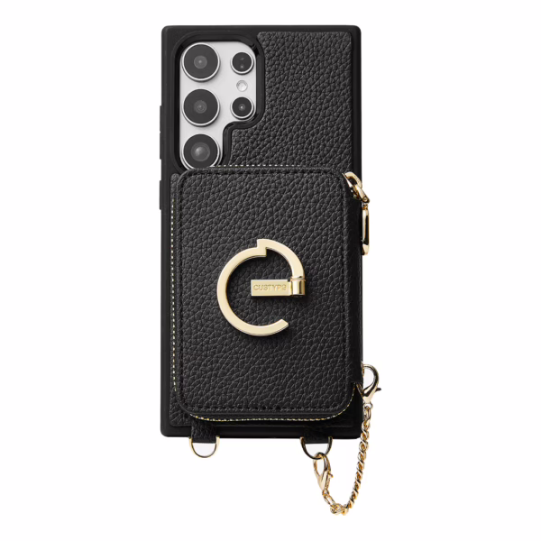 Custype รุ่น Original Design Case - Bundle Set - เคส Galaxy S25 Ultra - สี Black (พร้อมกระเป๋าติดหลังมือถือและสาย)
