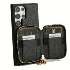 Custype รุ่น Original Design Case - Bundle Set - เคส Galaxy S25 Ultra - สี Black (พร้อมกระเป๋าติดหลังมือถือและสาย)