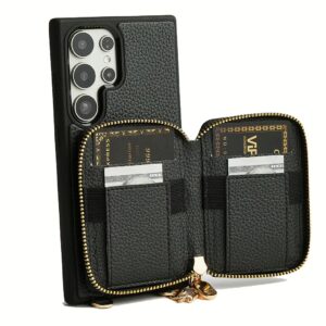 Custype รุ่น Original Design Case - Bundle Set - เคส Galaxy S25 Ultra - สี Black (พร้อมกระเป๋าติดหลังมือถือและสาย)