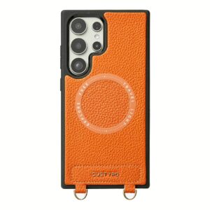 Custype รุ่น Original Design Case - Bundle Set - เคส Galaxy S25 Ultra - สี Orange (พร้อมกระเป๋าติดหลังมือถือและสาย)