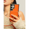 Custype รุ่น Original Design Case - Bundle Set - เคส Galaxy S25 Ultra - สี Orange (พร้อมกระเป๋าติดหลังมือถือและสาย)