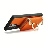 Custype รุ่น Original Design Case - Bundle Set - เคส Galaxy S25 Ultra - สี Orange (พร้อมกระเป๋าติดหลังมือถือและสาย)