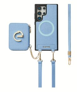 Custype รุ่น Original Design Case - Bundle Set - เคส Galaxy S25 Ultra - สี Blue (พร้อมกระเป๋าติดหลังมือถือและสาย)