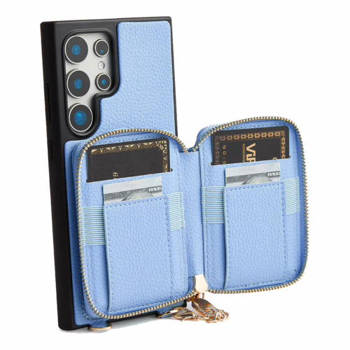 Custype รุ่น Original Design Case - Bundle Set - เคส Galaxy S25 Ultra - สี Blue (พร้อมกระเป๋าติดหลังมือถือและสาย)