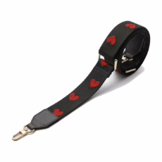 Custype รุ่น Adjustable Webbing Crossbody Phone Case Strap - สายคล้อง - ลาย Black Heart