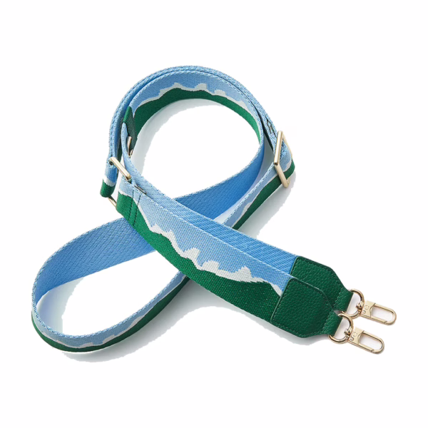 Custype รุ่น Adjustable Webbing Crossbody Phone Case Strap - สายคล้อง - ลาย Green Wave