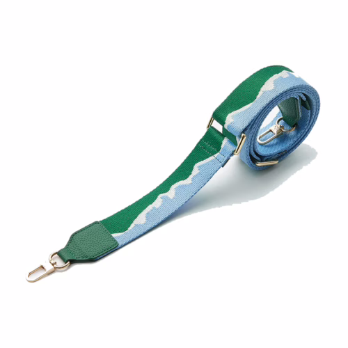 Custype รุ่น Adjustable Webbing Crossbody Phone Case Strap - สายคล้อง - ลาย Green Wave