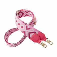 Custype รุ่น Adjustable Webbing Crossbody Phone Case Strap - สายคล้อง - ลาย Pink Rhombus