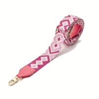 Custype รุ่น Adjustable Webbing Crossbody Phone Case Strap - สายคล้อง - ลาย Pink Rhombus