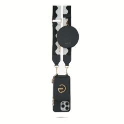 Custype รุ่น Adjustable Webbing Crossbody Phone Case Strap - สายคล้อง - ลาย Black Wave