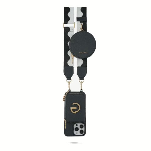 Custype รุ่น Adjustable Webbing Crossbody Phone Case Strap - สายคล้อง - ลาย Black Wave - Image 3