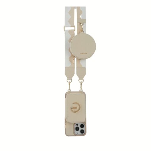 Custype รุ่น Adjustable Webbing Crossbody Phone Case Strap - สายคล้อง - ลาย Beige Wave - Image 3