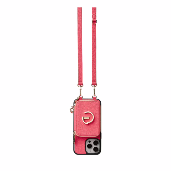 Custype รุ่น Original Design Case - Bundle Set - เคส iPhone 16 Pro Max - สี Peach Pink (พร้อมกระเป๋าติดหลังมือถือและสาย)