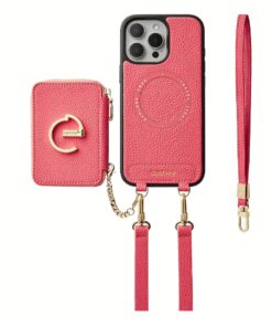 Custype รุ่น Original Design Case - Bundle Set - เคส iPhone 16 Pro Max - สี Peach Pink (พร้อมกระเป๋าติดหลังมือถือและสาย)