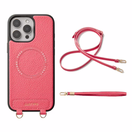 Custype รุ่น Original Design Case - Bundle Set - เคส iPhone 16 Pro Max - สี Peach Pink/Strap