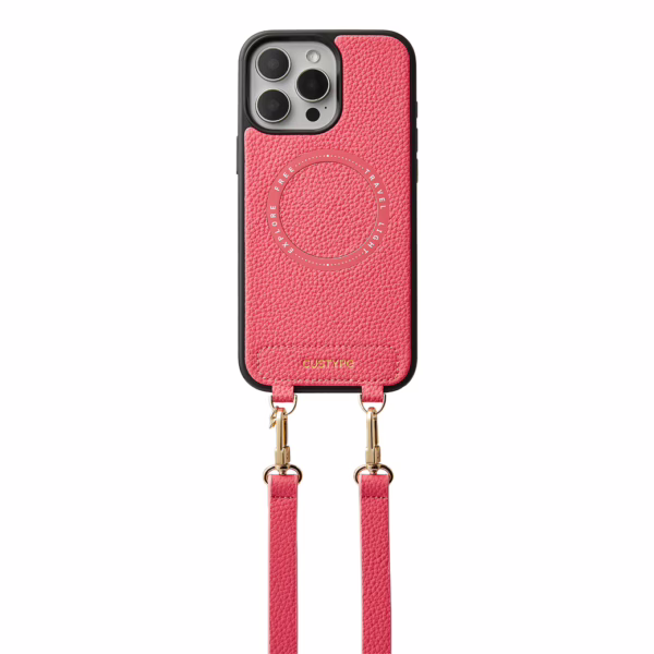 Custype รุ่น Original Design Case - Bundle Set - เคส iPhone 16 Pro Max - สี Peach Pink/Strap