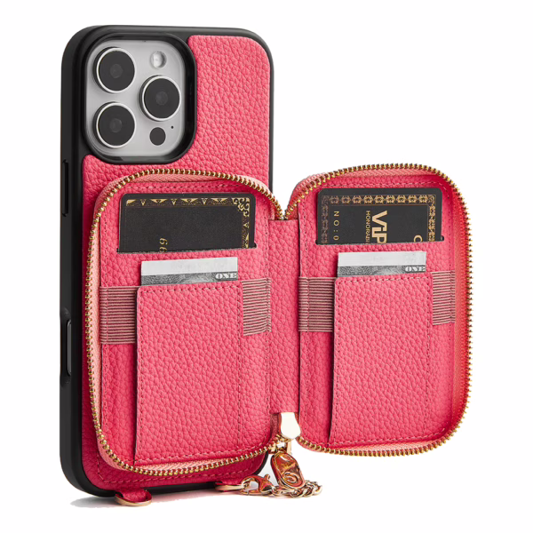 Custype รุ่น Original Design Case - Bundle Set - เคส iPhone 16 Pro Max - สี Peach Pink (พร้อมกระเป๋าติดหลังมือถือและสาย)