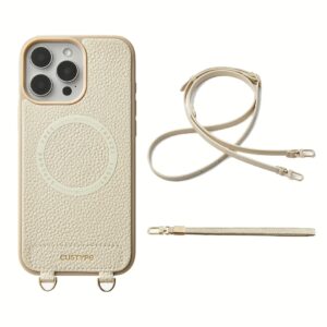 Custype รุ่น Original Design Case - Bundle Set - เคส iPhone 16 Pro Max - สี Beige/Strap