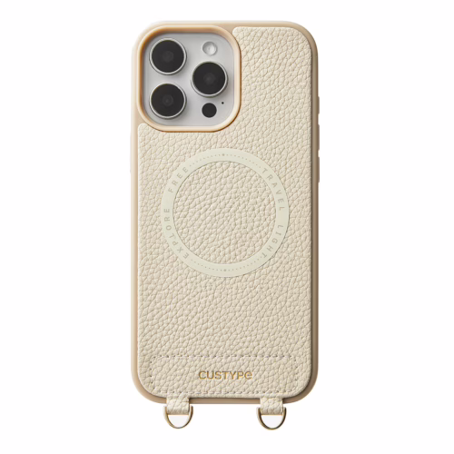 Custype รุ่น Original Design Case - Bundle Set - เคส iPhone 16 Pro Max - สี Beige/Strap