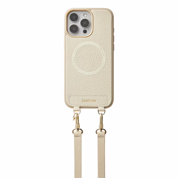Custype รุ่น Original Design Case - Bundle Set - เคส iPhone 16 Pro Max - สี Beige/Strap