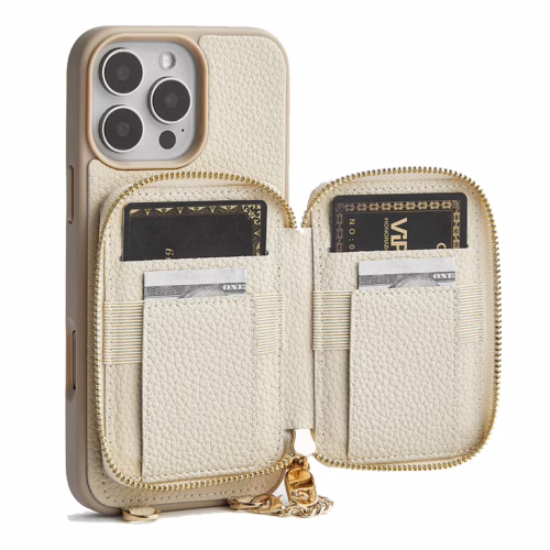 Custype รุ่น Original Design Case - Bundle Set - เคส iPhone 16 Pro Max - สี Beige (พร้อมกระเป๋าติดหลังมือถือและสาย)