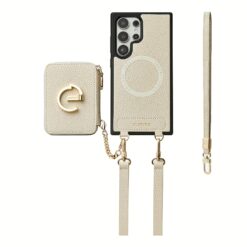 Custype รุ่น Original Design Case - Bundle Set - เคส Galaxy S25 Ultra - สี Beige (พร้อมกระเป๋าติดหลังมือถือและสาย)