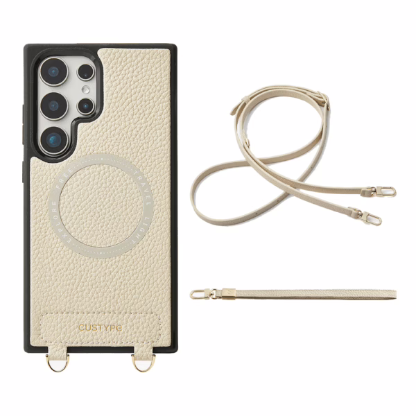 Custype รุ่น Original Design Case - Bundle Set - เคส Galaxy S25 Ultra - สี Beige/Strap