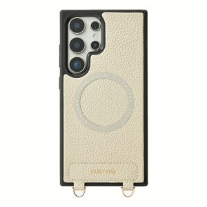 Custype รุ่น Original Design Case - Bundle Set - เคส Galaxy S25 Ultra - สี Beige (พร้อมกระเป๋าติดหลังมือถือและสาย)