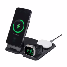 UAG รุ่น 3 in 1 Travel & Desktop Charger + Case - แท่นชาร์จไร้สาย - สี Black/Grey - Image 2