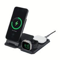 UAG รุ่น 3 in 1 Travel & Desktop Charger + Case - แท่นชาร์จไร้สาย - สี Black/Grey
