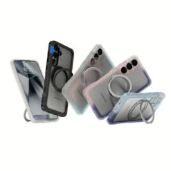 Ples รุ่น Arche TwoFace Magnetic Ring Stand - เคส Galaxy S25 Ultra - สี Retro Blue/Future Dusk