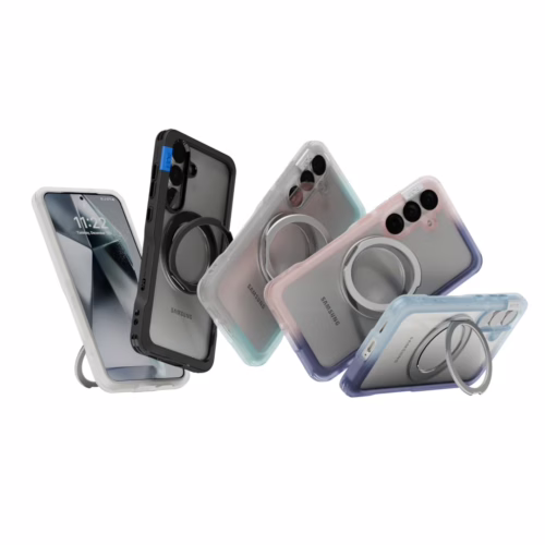 Ples รุ่น Arche TwoFace Magnetic Ring Stand - เคส Galaxy S25 Ultra - สี Retro Blue/Future Dusk