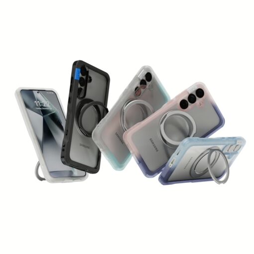 Ples รุ่น Arche TwoFace Magnetic Ring Stand - เคส Galaxy S25 Ultra - สี Retro Blue/Future Dusk - Image 6