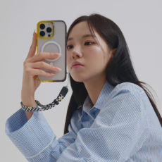 Ples รุ่น Hand Strap - สายคล้อง - สี Checker Black