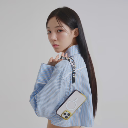 Ples รุ่น Hand Strap - สายคล้อง - สี Checker Black