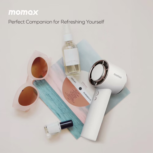 Momax รุ่น Ultra Freeze - พัดลมไอเย็นพกพา - สี White